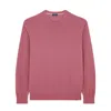 Paul & Shark Maglia Girocollo In Fresco Cotone In Rosso Rosato