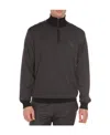 Paul & Shark Dark Gray Zipper Detail Pullover In Black
