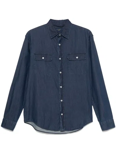 Paul & Shark Denim Shirt In Blue