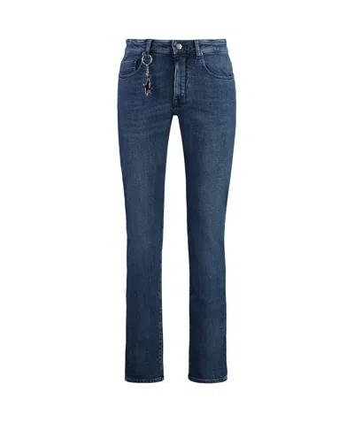 Paul & Shark Denim Trousers With Belt Loops In Blue