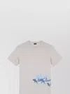 Paul & Shark T-shirt In Jersey Di Cotone Con Stampa Sharks Effetto Distressed