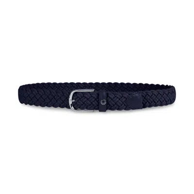 Paul & Shark Cintura Elastica Con Rifiniture In Pelle In Blu