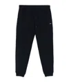 Paul & Shark Trousers Elastic Waistband Ribbed Cuffs In Black