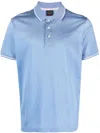 Paul & Shark Embroidered-logo Polo Shirt In Blue