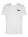 Paul & Shark Embroidered Logo Crew Neck T-shirt With Graphic Back Print In White