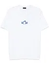 Paul & Shark Embroidered-motif T-shirt In Weiss
