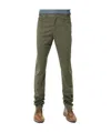 Paul & Shark Five Pockets Slim Casual Pants In Green