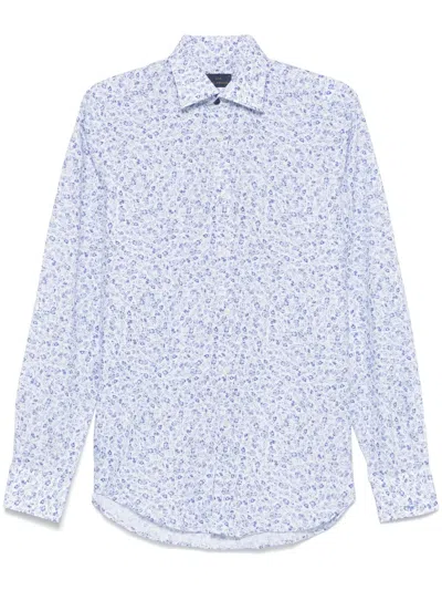 Paul & Shark Floral-print Shirt In White