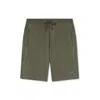 Paul & Shark Bermuda Tinto Capo In Cotone X-soft Fleece In Militare
