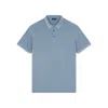 Paul & Shark Garment-dyed Cotton Piqué Polo In Avio