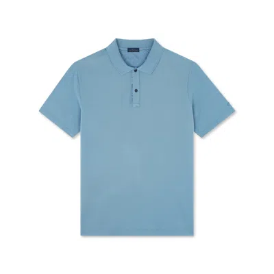 Paul & Shark Polo In Cotone Piqué Tinto Capo In Avio