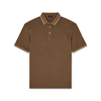 Paul & Shark Polo In Cotone Piqué Tinto Capo In Beige
