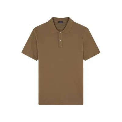 Paul & Shark Polo In Cotone Piqué Tinto Capo In Beige