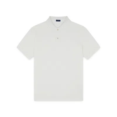 Paul & Shark Polo In Cotone Piqué Tinto Capo In Bianco Latte