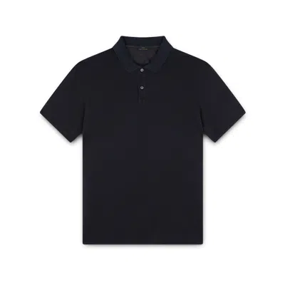 Paul & Shark Polo In Cotone Piqué Tinto Capo In Nero
