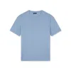Paul & Shark T-shirt In Light Jersey Di Cotone Tinto Capo In Avio