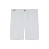 Paul & Shark Bermuda In Lino Tinto Capo In Bianco