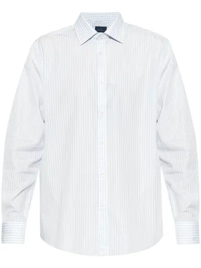 Paul & Shark Geometric-print Shirt In Weiss