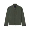 Paul & Shark Giubbotto Typhoon® Re-4x4 Stretch Con Dettagli In Alcantara® In Militare