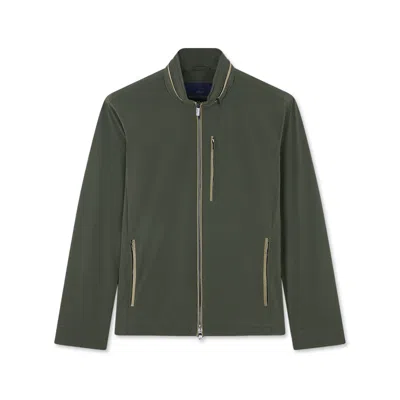 Paul & Shark Giubbotto Typhoon® Re-4x4 Stretch Con Dettagli In Alcantara® In Militare