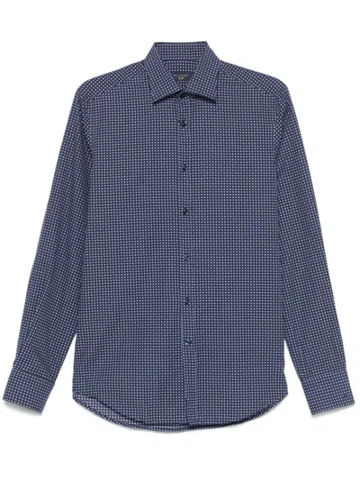 Paul & Shark Graphic-print Shirt In Blue
