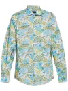 Paul & Shark Graphic-print Shirt In Blue