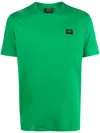 Paul & Shark Logo Crew Neck T-shirt With Short Sleeves In Green