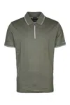 Paul & Shark Green Short Sleeves Logo Polo In Green