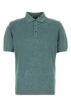 Paul & Shark Green Short Sleeves Solid Polo