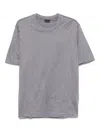 Paul & Shark Cotton T-shirt Logo Patch In Grey