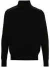 Paul & Shark Half-zip Sweater In Black