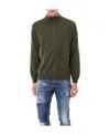 Paul & Shark Half-zip Sweater In Green