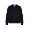Paul & Shark Maglia Mezza Zip In Cotone E Cashmere In Blu