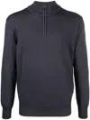 Paul & Shark Half Zip Sweater In Blue