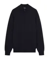 Paul & Shark Half Zipper Sweater In Black