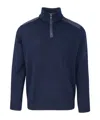 Paul & Shark Half Zipper Sweater In Blue