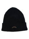 Paul & Shark Logo-embroidered Beanie Hat In Blue