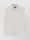 Paul & Shark Light Grey Sleeveless Jacket In White