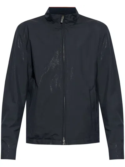Paul & Shark High-neck Bomber Jacket In Black