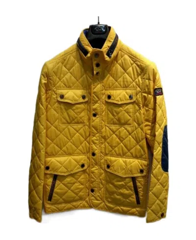 Paul & Shark High-necked Quilted Casual Jacket In Brown