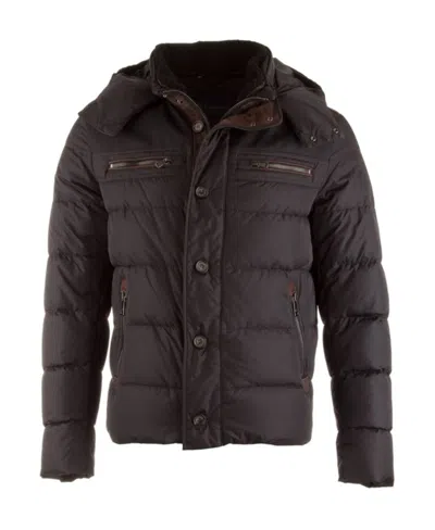 Paul & Shark Hooded Cotton-padded Suit In Black