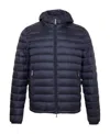 Paul & Shark Ultralight Hooded Quilted Jacket In Black