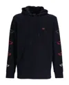 Paul & Shark Hooded Long-sleeved Sweater In Black