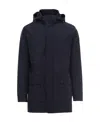 Paul & Shark Hooded Medium-length Jacket Jacket In Black
