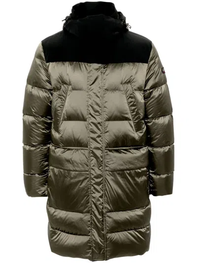 Paul & Shark Hooded Padded Parka In Green