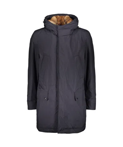Paul & Shark Hooded Parka In Black