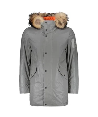 Paul & Shark Hooded Parka In Gray