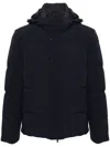 Paul & Shark Hooded Puffer Jacket In Blue