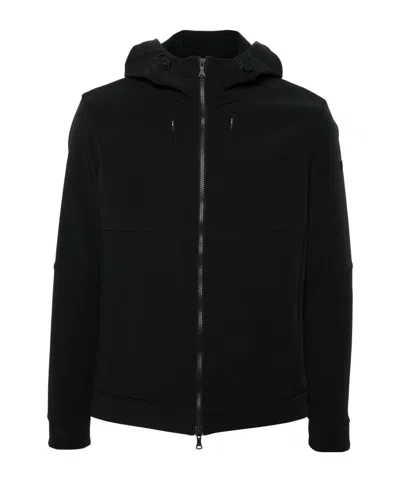 Paul & Shark Hooded Shell Jacket In Black