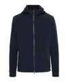 Paul & Shark Hooded Shell Jacket In Black